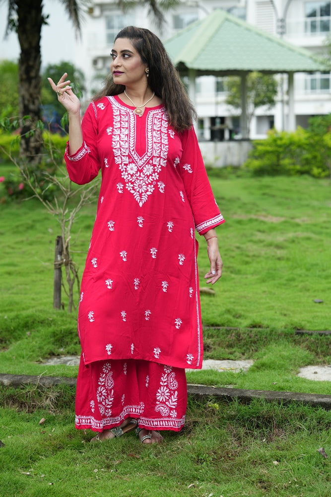 Jade Co-ord Kurti And Pallazzo Set