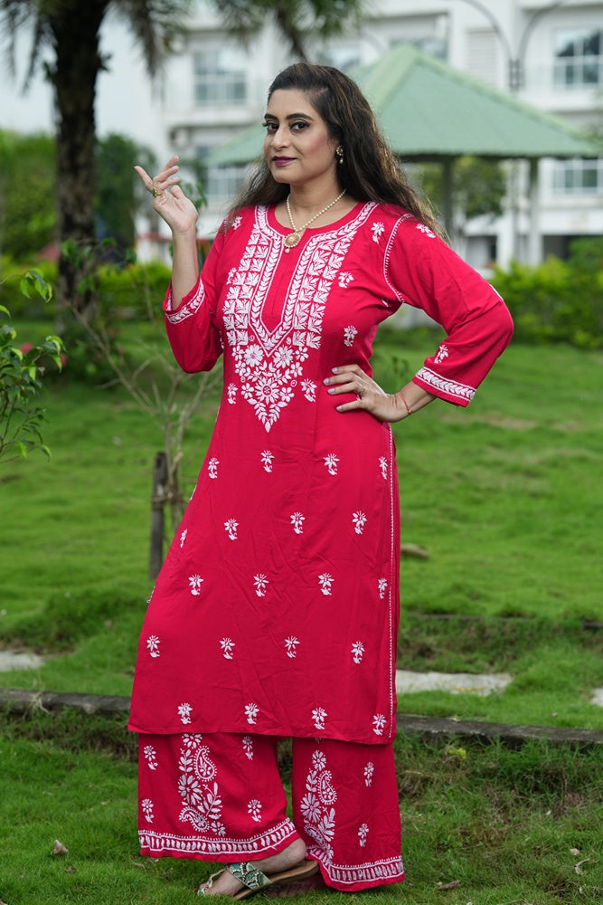 Jade Co-ord Kurti And Pallazzo Set