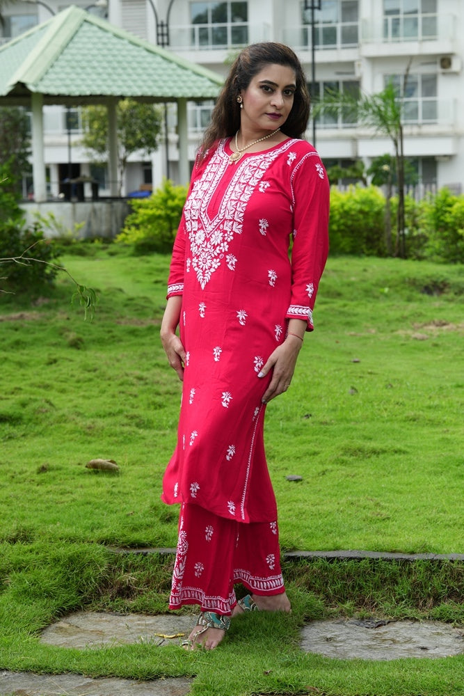 Jade Co-ord Kurti And Pallazzo Set