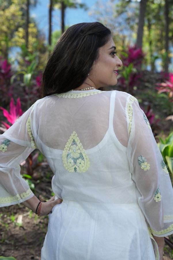 Pristine Long Organza Kurti