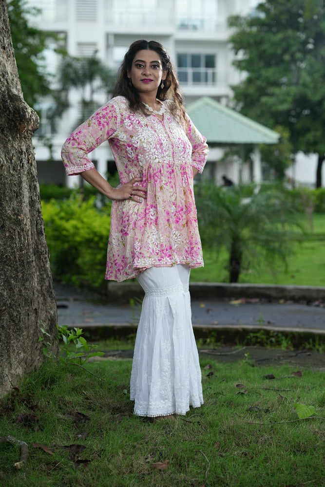 Amber short floral kurti