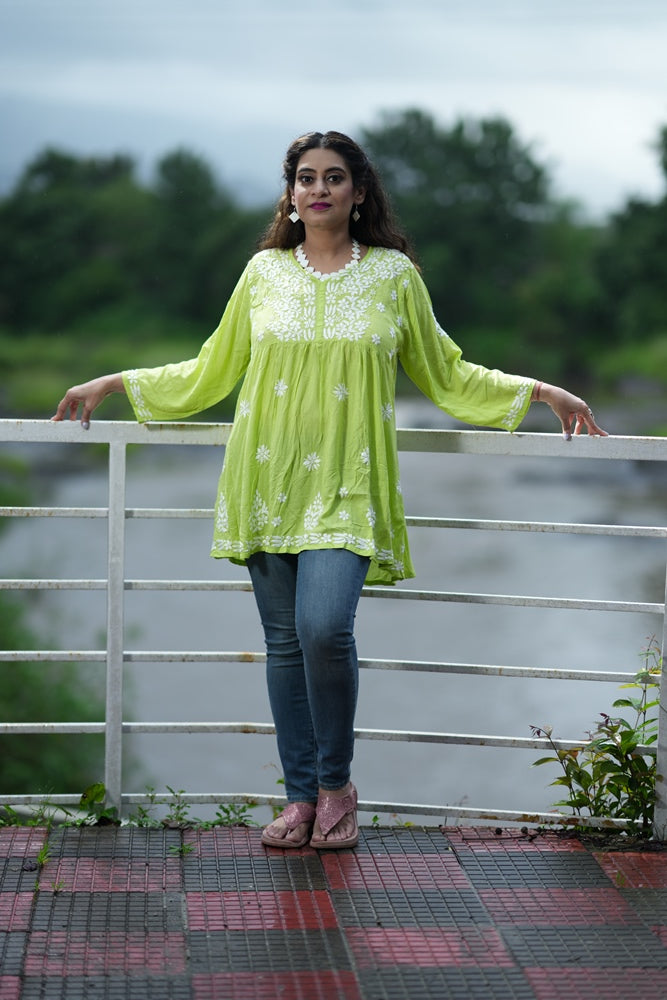 Coral short kurti