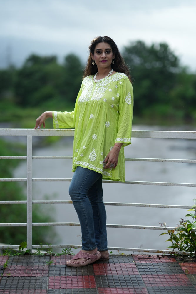 Coral short kurti