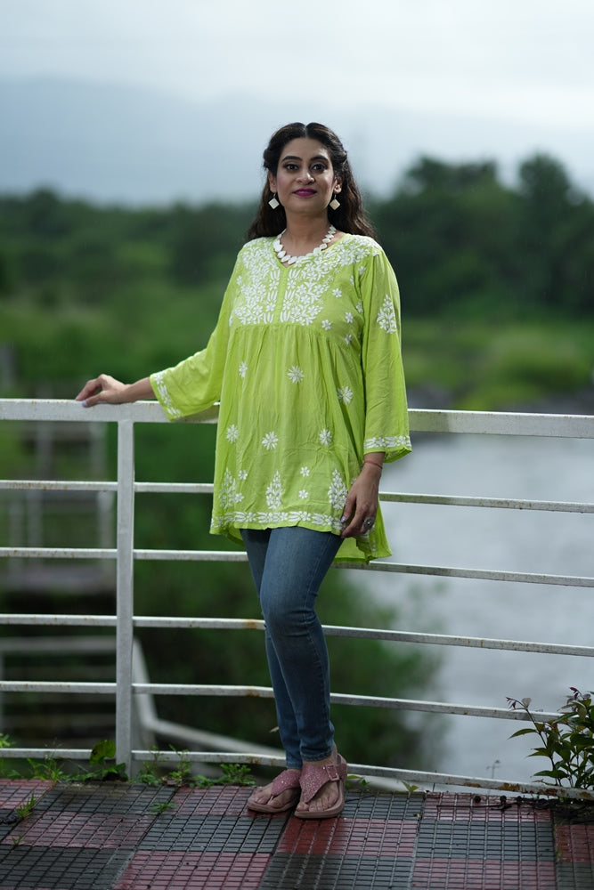 Coral short kurti